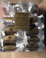 20x50g Sztuczne futro Luksusowa imitacja futra Koala 512 Lanas Stop Srebro Nowa wełna Pakiet