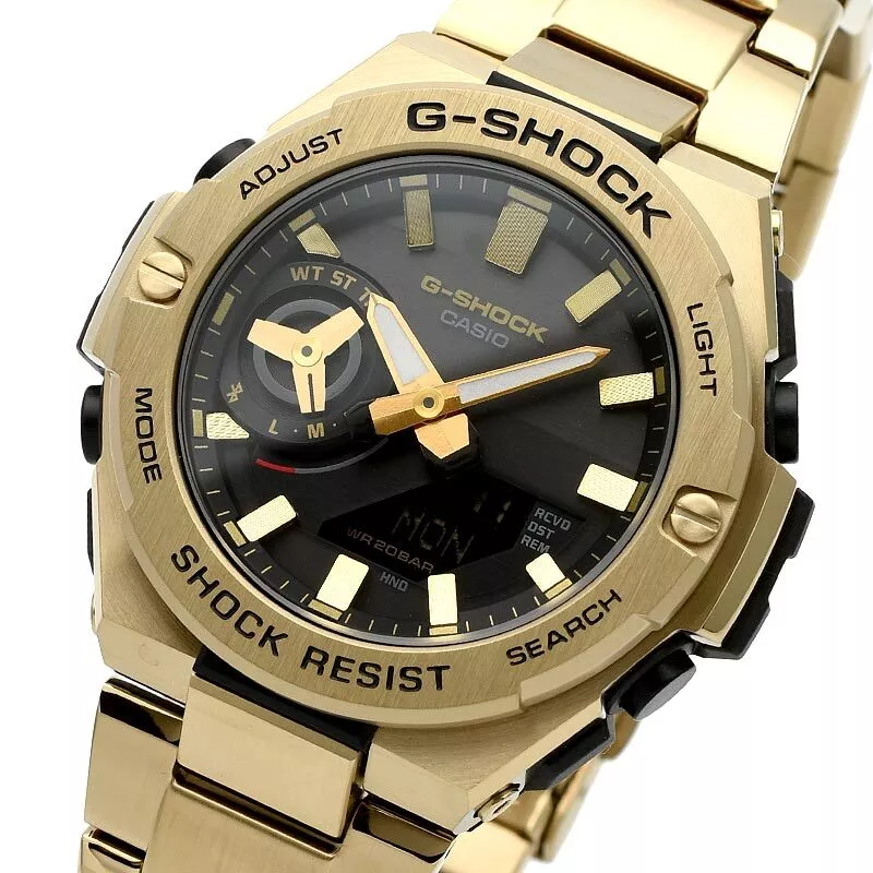 CASIO G-SHOCK GST-B500GD-9AJF G-STEEL Carbon Bluetooth Solar Watch Gold Men's