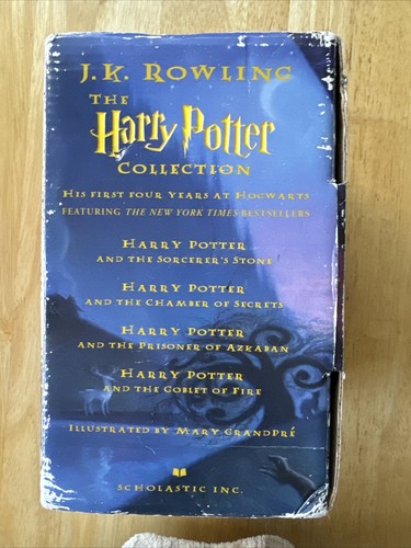 The Harry Potter Collection Book Box Set By J.K Rowling (Paperback) Complete 1-4 - Picture 4 of 14