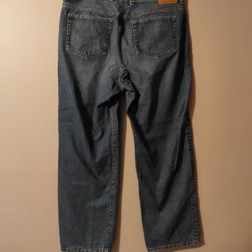 Chaps Straight Leg Mens Jeans Size 38x32 Relaxed Fit 1978 Chaps Denim Dark Wash - Picture 7 of 7
