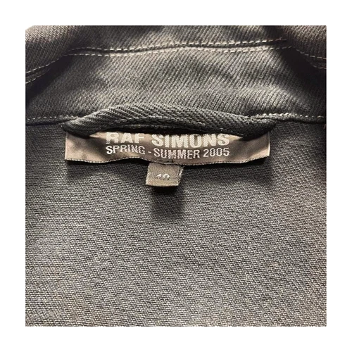 Raf Simons Archive 05ss Denim Double Riders Jacket Size 48 Vintage Used - Picture 6 of 7