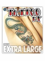 Drache Klebe-Tattoo Xl - Fasching Halloween Karneval - TemporäRes Tattoo In