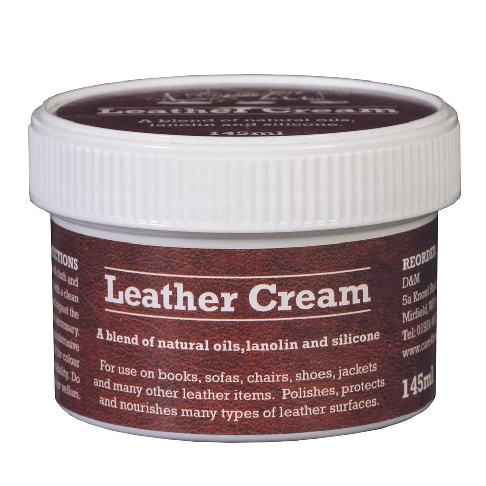 LEDERCREME 145ml für Bücher, Autositze, Handtaschen, Schuhe etc Politur/Schützen