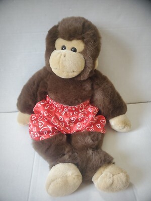 16'' Build A Bear Monkey Chimp  Stuffed Animal Brown w/Voice Box (Not Working)