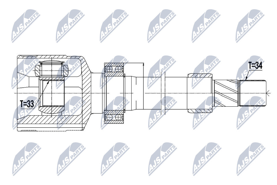 NPW-RE-059 NTY Joint Kit, drive shaft for RENAULT
