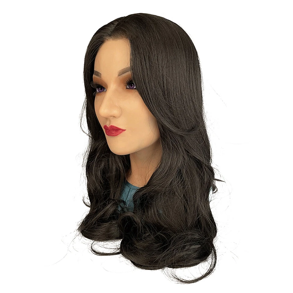 Realistic Silicone Female Head Mask Crossdresser Face Mask For women For Cosplay - Image 3 of 4