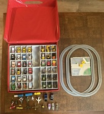 Micro Mini Machines Lot 61 with Case and track - cars motorcycles Trains planes