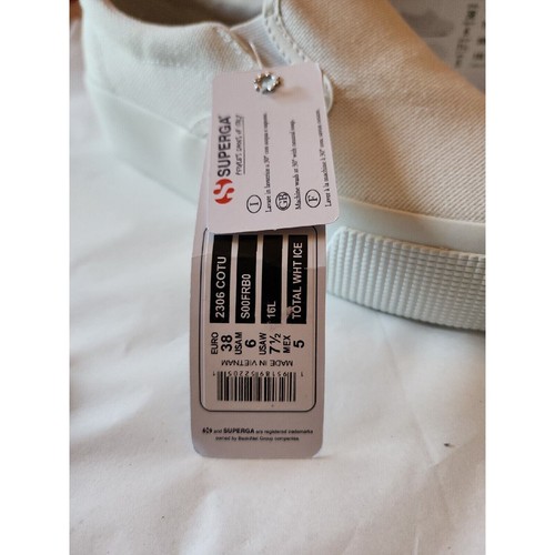 Superga 2306 Cotu White Womens Shoes Size 7.5 M Fashion Sneakers Platform - Picture 5 of 15
