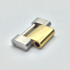 TOP QUALITY 15.5MM CNC FORGED OYSTER TWO TONE HALF-LINK FOR ROLEX 97203 SHINY