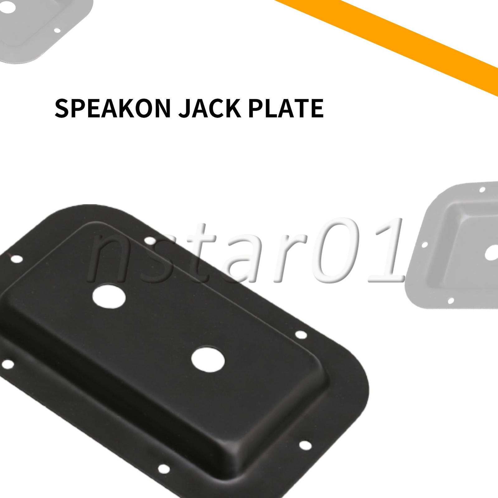 Speaker Steel Jack Plates Recessed Dish Boards 1/4inch Set of 2