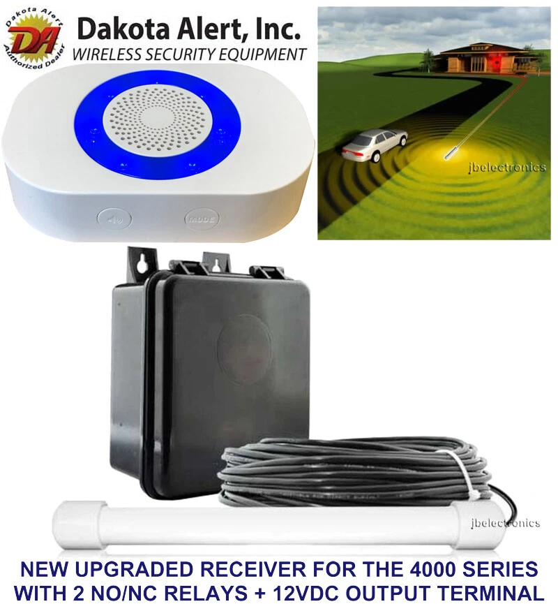 DAKOTA ALERT DCPA-4K PLUS PROBE ALERT DRIVEWAY ALARM+RELAYS+12V OUTPUT-50' WIRE - Image 2 of 4