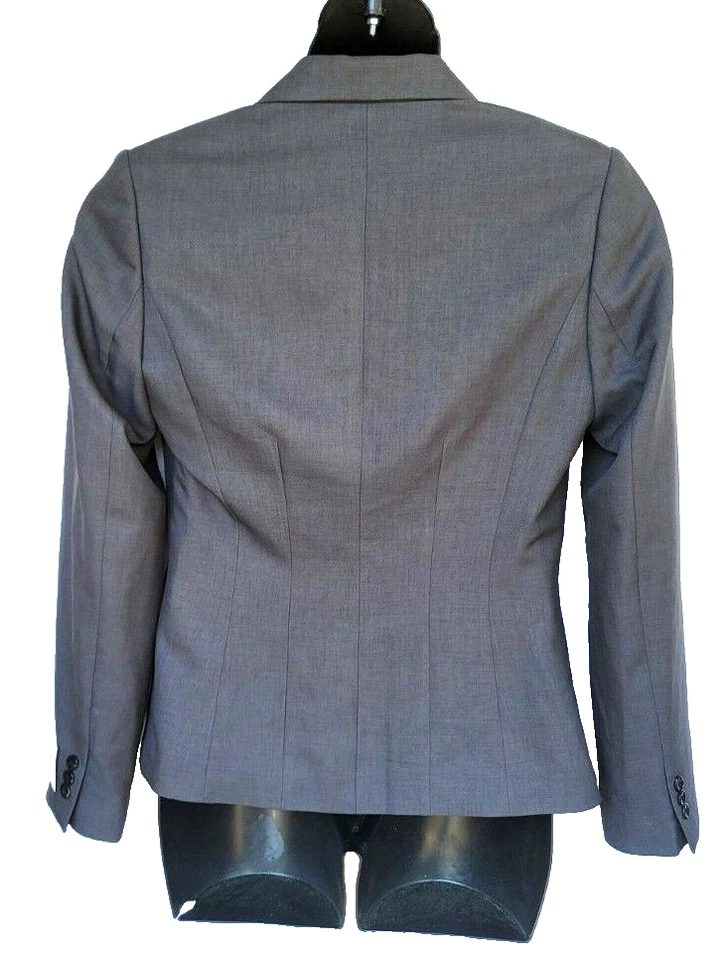 Edwards Signature Blazer Womens Sz 10T Charcoal Gray Uniform Business New - Image 2 of 4