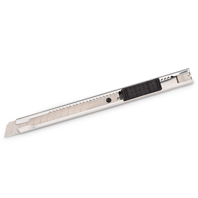 Cuttermesser Rostfreies Snap off  9mm f. präzise Arbeiten Auto Lock Funktion