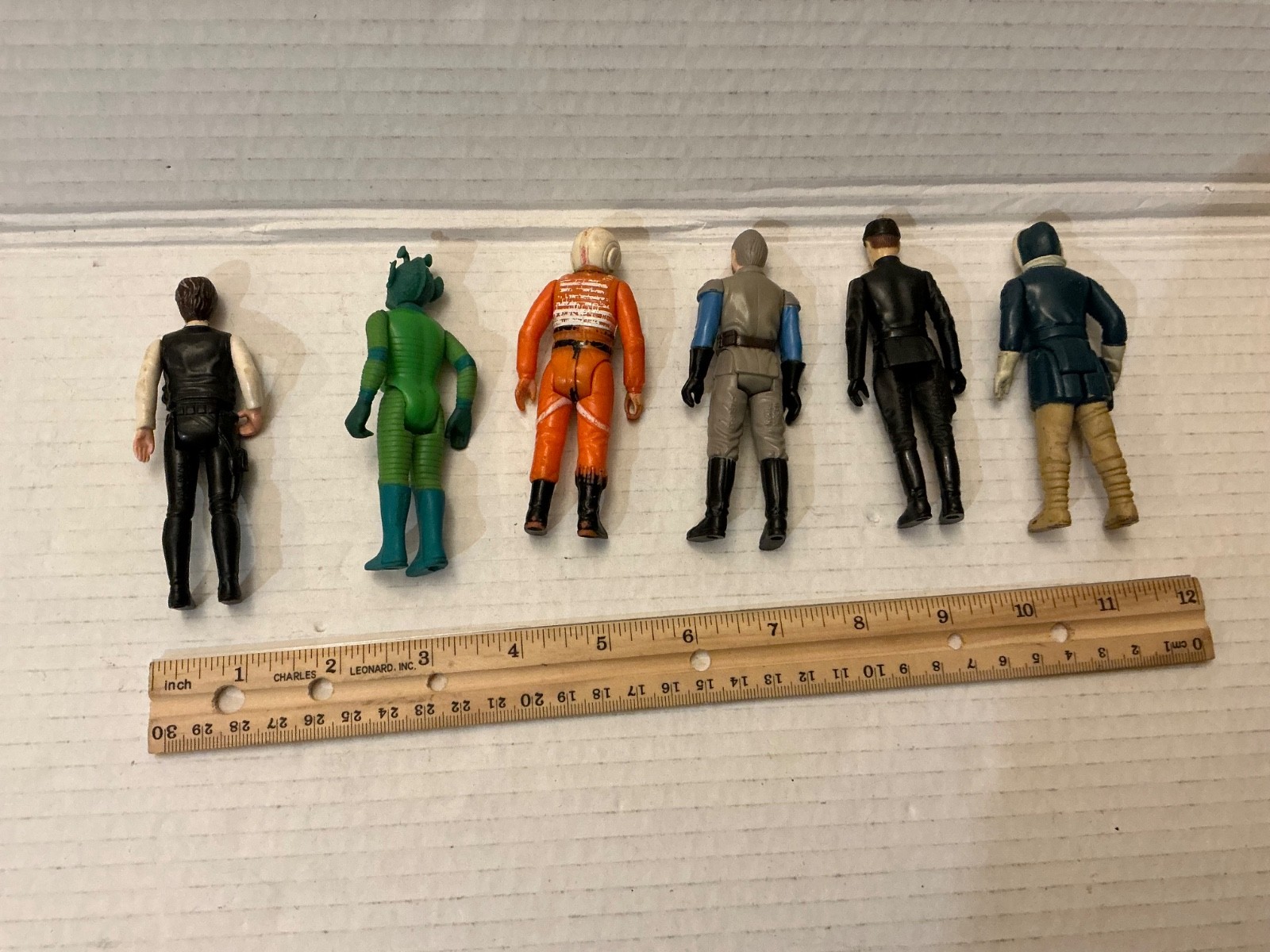 Vintage Star Wars Action Figure Lot 1970s & 80s Kenner Han Solo Greedo ...