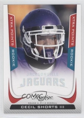 2011 Panini Prestige Xtra Points Red 79/100 Cecil Shorts III #217 Rookie RC 1j6