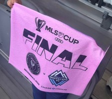 inter miami mls final "champion" giveaway rally towel "messi"