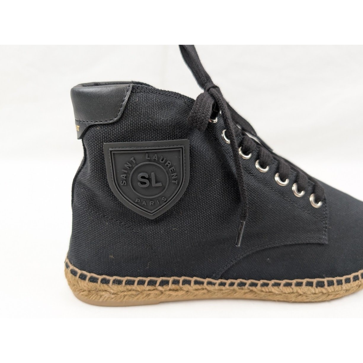 Sneakers alte Saint Laurent Paris Damon in nero nuove con etichette 43