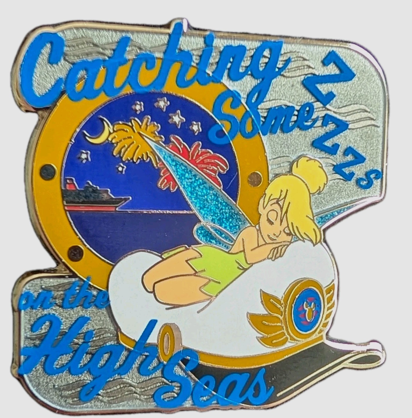 Disney Cruise Line, Tinker Bell, Catching Some Zzzs On The High Seas, DCL Pin 