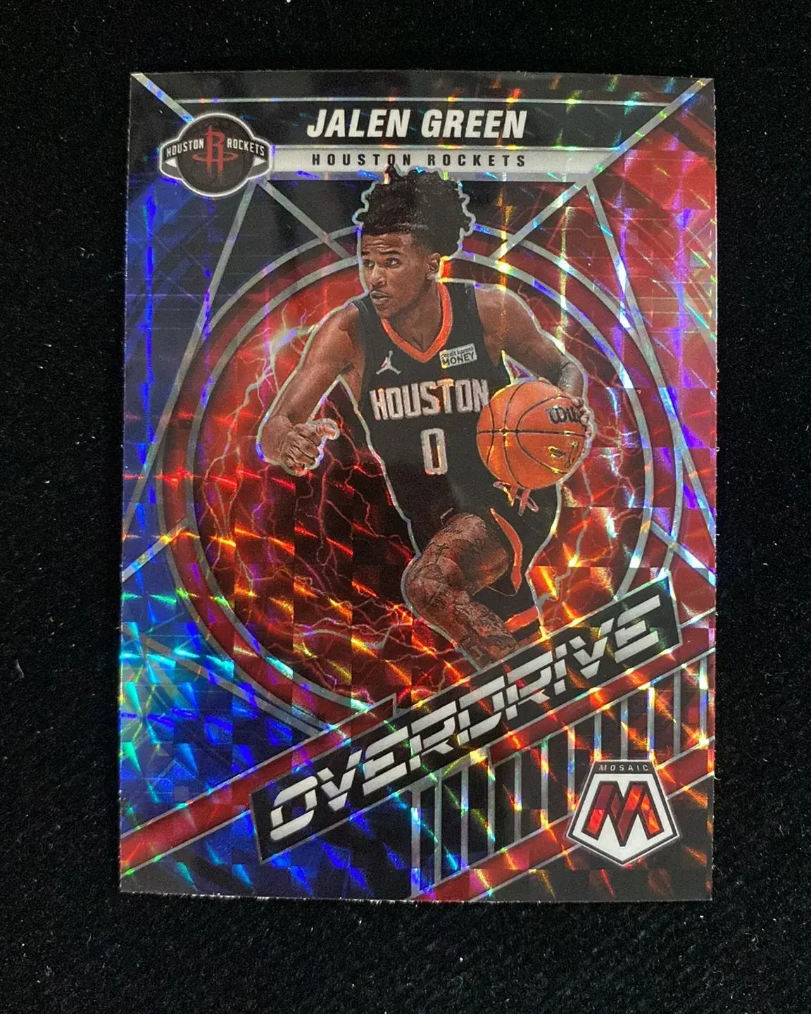 2021-22 Panini Mosaic Overdrive #8 Jalen Green RC Rookie Rockets xj39