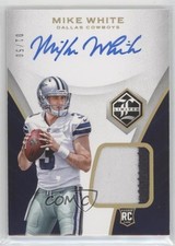 2018 Panini Limited Rookie Gold Spotlight 1/50 Mike White #123 Patch Auto 04xn