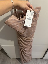BNWT Zara Mesh Polka Dot Dress Size M