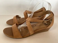 Sofft Sandals Women’s Brown Size 10 M Leather Strappy Shoes