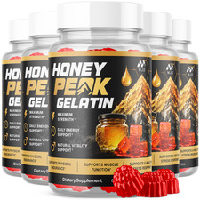 (5 Pack) Honey Peak Gelatin Gummys Advanced Weight Support Vitamin 300 G...