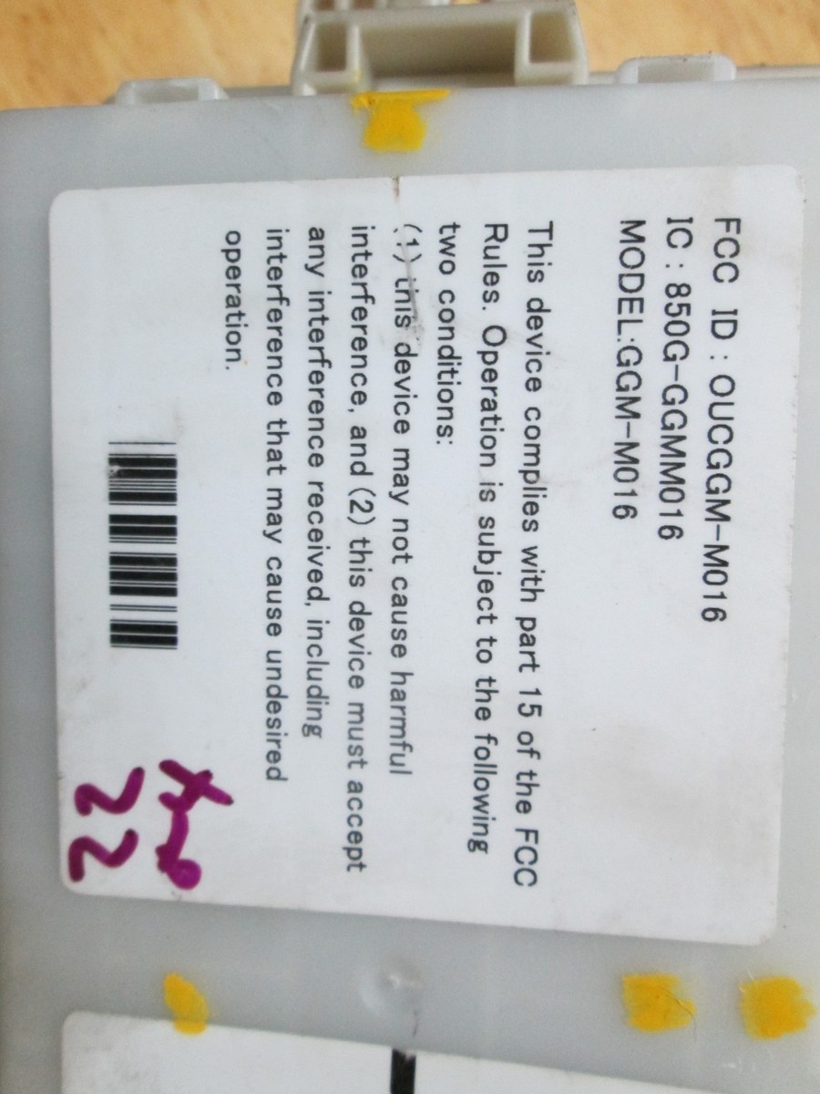 2022-2023 MITSUBISHI MIRAGE G4 ANTI THEFT MODULE FUSE RELAY BOX