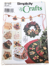 Simplcity Crafts NO SEW Felt Christmas Gingerbread People & Houses Ornaments
