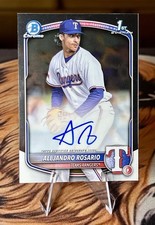2025 Bowman Chrome Alejandro Rosario 1st Bowman Auto #CPA-ARO - Texas Rangers