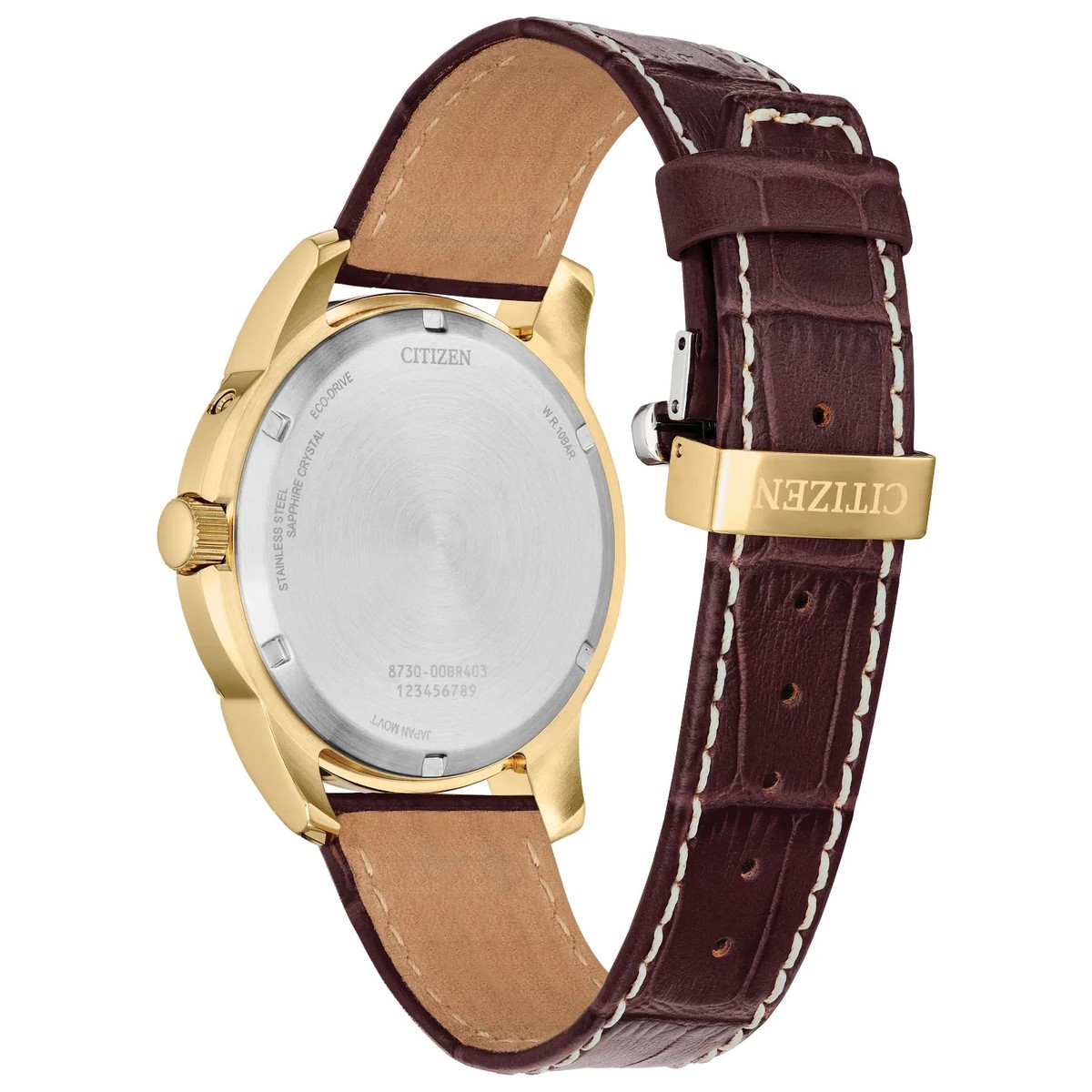 CITIZEN Eco-Drive 腕時計 Citizen Men's Calendrier Eco-Drive Brown Watch 41MM BU0082-06P | eBay