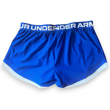 Under Armour Women's Play Up 2.0 Shorts YXL Blue Loose Fit Gym Sport Active Ball