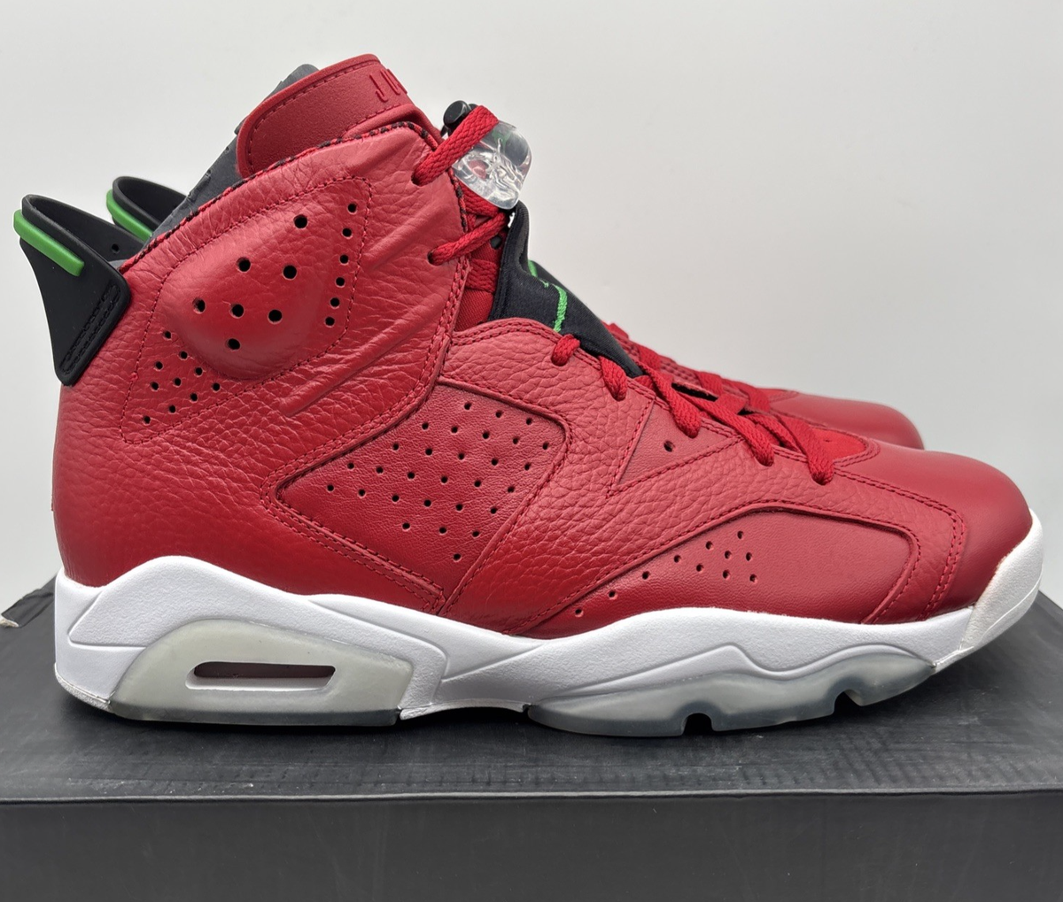 Air Jordan 6 Spizike History of Jordan Red Leather Shoes  display picture 1