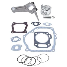 Piston Assembly and Full Gasket Set Compatible with For Honda For GX200