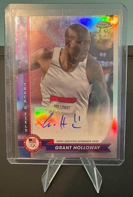 2024 Topps Chrome US Olympics GRANT HOLLOWAY Auto AU-GH /88