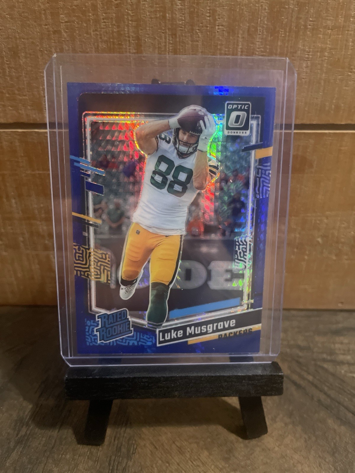 2023 Panini Donruss Optic - Rated Rookie Luke Musgrave #241 Blue Hyper Prizm