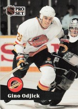 1991-92 Pro Set #505 Gino Odjick