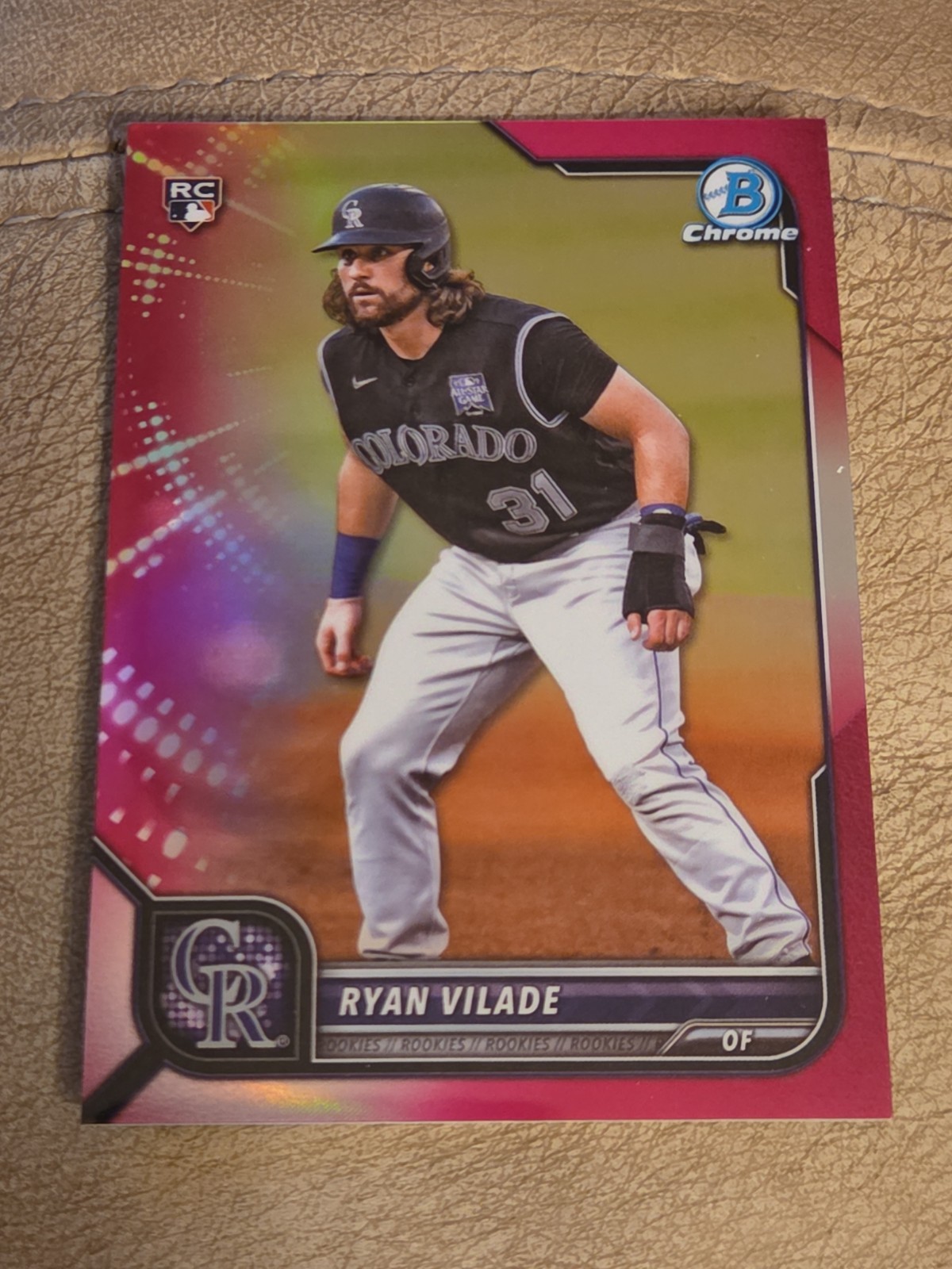 2022 Bowman Chrome #14 Ryan Vilade Fuchsia Refractor #/299