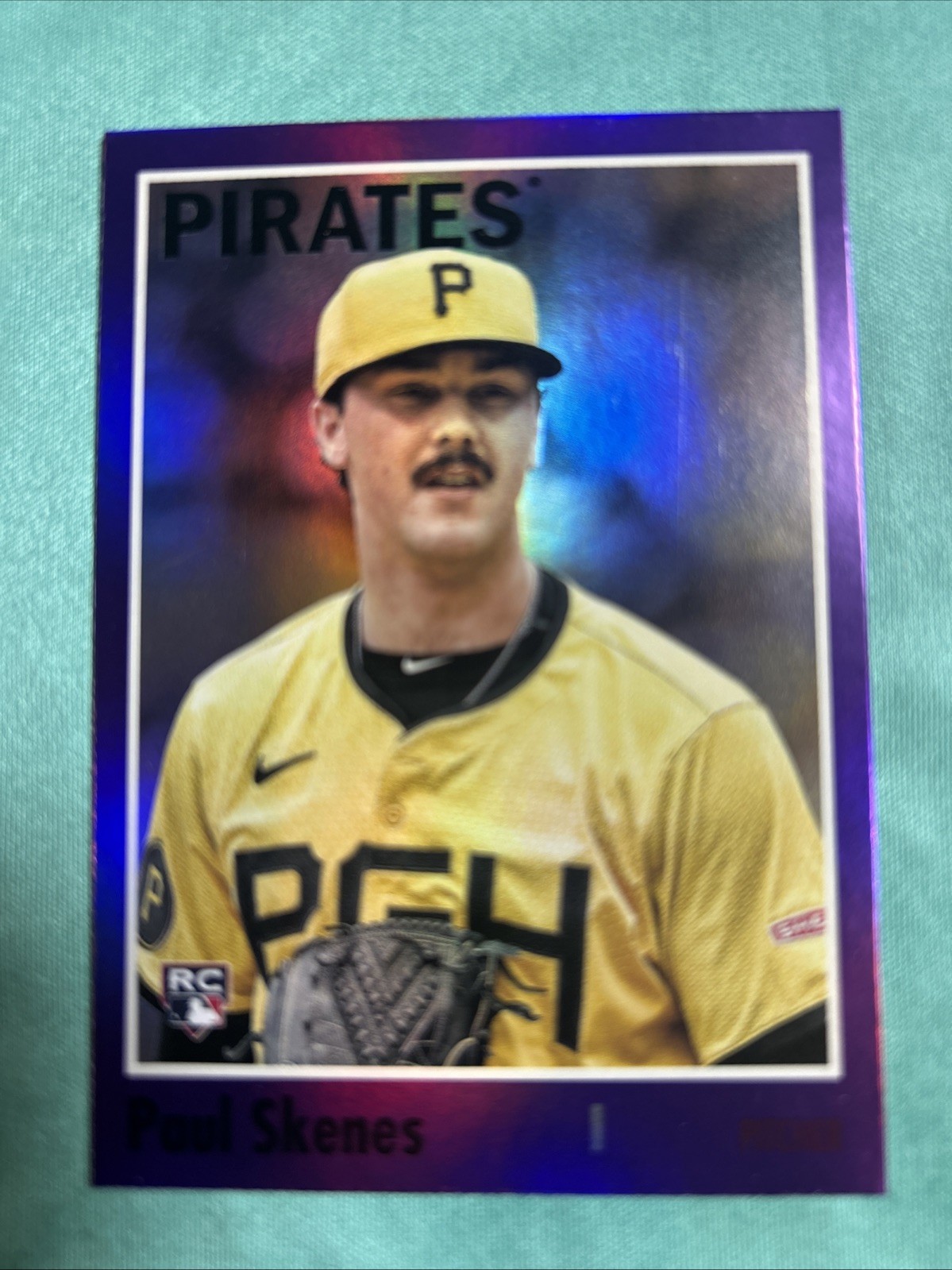 2024 Topps Archives - 1970 Topps Paul Skenes #200 Purple Foilboard (RC)