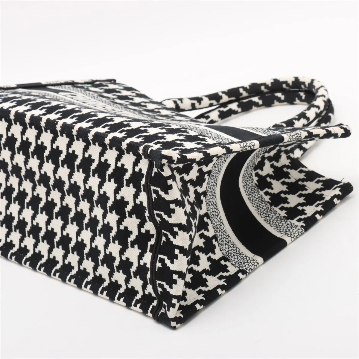 Christian Dior Book Tote Medium canvas Tote bag black x white thumbnail 3