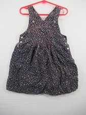 Vintage 90s Gymboree Corduroy Jumper Dress Girls M 3-4 Years Floral
