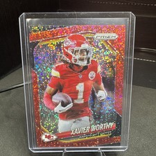 2025 Xavier Worthy Red Sparkle