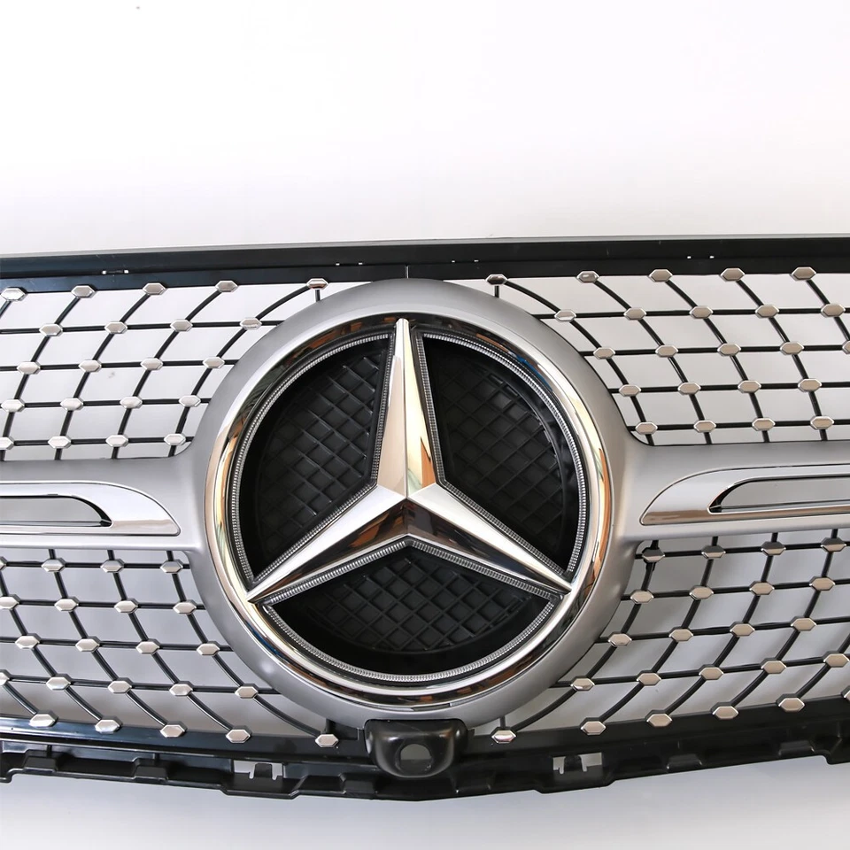 Front Grill Grille W/Emblem For Mercedes Benz X253 2016-2019 GLC250 GLC300 GLC43 Foto 4 de 4