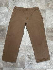 Carhartt B11 BRN Brown Mens Carpenter Pants 42x32 Made in USA Union Y2K 2002