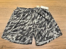 Adidas Own the Run Allover Print Gray 7" Lined Running Shorts - XL - NWT - New