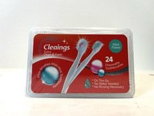 Mini Disposable Toothbrushes with Toothpaste and Toothpick. 24 Count . 4 Pack