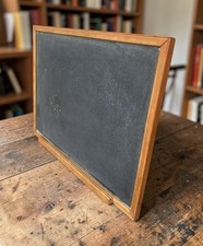 Vintage Large 24” X 18” Chalkboard Wood Framed W/ Chalk Holder School Office 