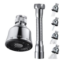 Sink Faucet Sprayer Attachment, Upgrade 4 Mode Adjustable Kitchen Faucet Head...