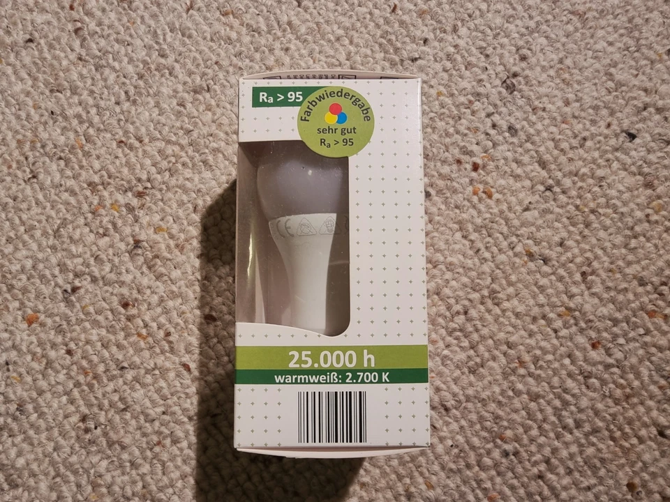 MeliTec LED-Lampe warmweiß, integrierter Stufendimmer E27, 2700K 1055lm, 13w NEU - Bild 2 von 4