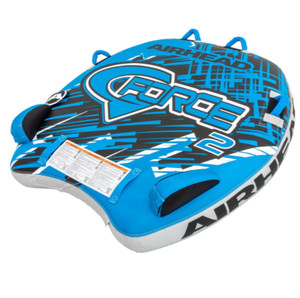 Airhead G-Force Inflatable Towable Tube – 2 Rider, Dual Tow Points-USED